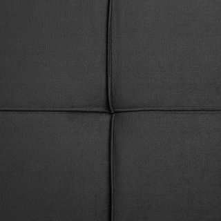Fabric Sofa Bed Grey 3-Seater Quilted Upholstery Click-Clack Guest Bed Armless Beliani - Sofa In Store