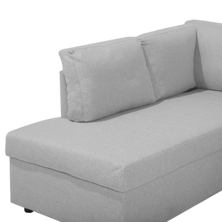 Corner Sofa Bed Light Grey Fabric Modern Living Room U-Shaped 5 Seater with Storage Chaise Lounges Beliani - Sofa In Store