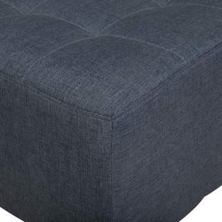 Corner Sofa Bed Dark Grey Tufted Fabric Modern L-Shaped Modular 4 Seater Right Hand Chaise Longue Beliani