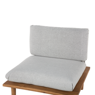 Garden Sofa Set Grey Cushions Certified Acacia Wood Modern Outdoor 4 Seater Conversation Set Armchairs with Side Table Beliani - Sofa In Store