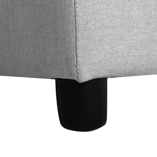 Corner Sofa Bed Grey Fabric Upholstered Left Hand Orientation with Storage Bed Beliani - Sofa In Store