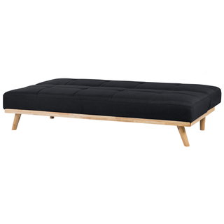 3 Seater Sofa Bed | Fabric | Black | Click Clack Mechanism | Modern Design - Sofa In Store