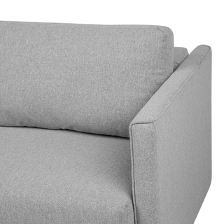 Sofa Bed Grey Fabric 3 Seater Storage Compartment Removable Cushions Modern Beliani - Sofa In Store