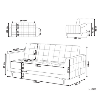 Sofa Bed Teal Velvet Tufted Fabric Modern Living Room Modular 3 Seater Gold Legs Track Arm Beliani