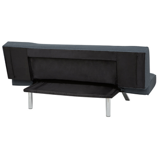 3 Seater Sofa Bed | Fabric | Dark Blue | Armless Convertible Design | Modern Collection