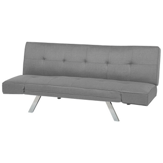 3 Seater Sofa Bed | Fabric | Light Grey | Armless & Reclining | Modern Collection