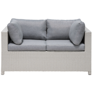 5 Piece Garden Sofa Set | Synthetic Rattan | Beige & Grey | Loveseat & Armchairs | Outdoor Patio Set - Sofa In Store