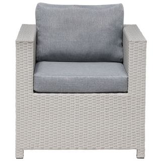 5 Piece Garden Sofa Set | Synthetic Rattan | Beige & Grey | Loveseat & Armchairs | Outdoor Patio Set - Sofa In Store