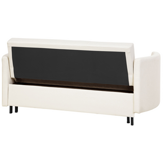 2 Seater Sofa Bed | Fabric | Beige Ivory | Sleeping Function & Profiled Armrests | Comfort Series - Sofa In Store