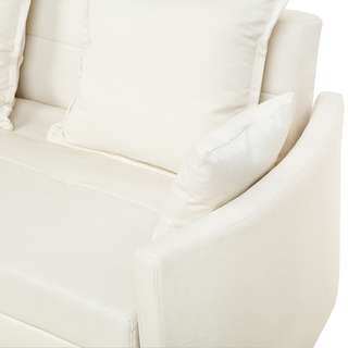 2 Seater Sofa Bed | Fabric | Beige Ivory | Sleeping Function & Profiled Armrests | Comfort Series - Sofa In Store