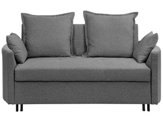 2 Seater Sofa Bed | Fabric | Grey | Sleeping Function & Profiling Armrests | Modern Design - Sofa In Store