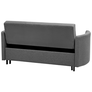 2 Seater Sofa Bed | Fabric | Grey | Sleeping Function & Profiling Armrests | Modern Design - Sofa In Store