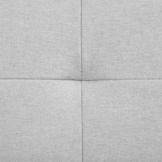 2 Seater Sofa Bed | Fabric | Light Grey | Sleeping Function & Profiled Armrests | Modern Design - Sofa In Store