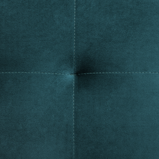 Corner Sofa Bed Teal Velvet Tufted Fabric Modern L-Shaped Modular 5 Seater Left Hand Chaise Longue Beliani