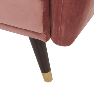 Sofa Bed Pink Sleeper Convertible Velvet Upholstery Elegant Glam Modern Living Room Bedroom Beliani