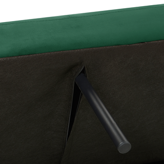 Sofa Bed Green Sleeper Convertible Velvet Upholstery Elegant Glam Modern Living Room Bedroom Beliani