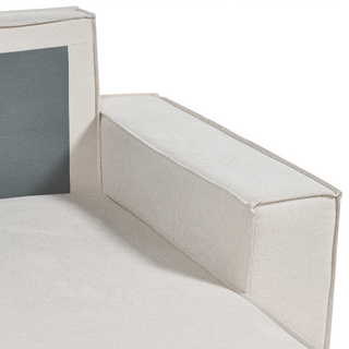 Left Hand Corner Sofa Bed Beige Fabric Polyester Upholstered 3 Seater L-Shaped Bed with Cushions Sleeping Function Modern Style Living Room Beliani - Sofa In Store