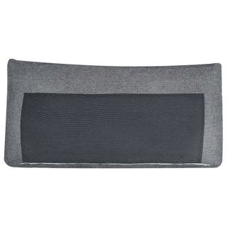 Right Hand Corner Sofa Bed Dark Grey Fabric Polyester Upholstered 3 Seater L-Shaped Bed with Cushions Sleeping Function Modern Style Living Room Beliani - Sofa In Store