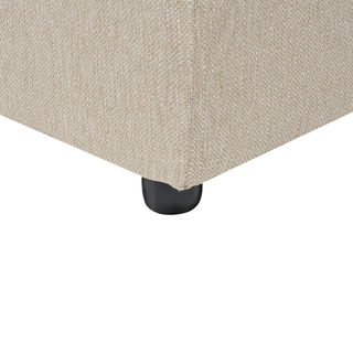 Corner Sofa Beige Polyester Upholstery Modern U-Shaped 5 Seater with Ottomans Extra Throw Pillows Cushioned Backrest Beliani