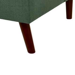 Sofa Bed Green 3-Seater Quilted Upholstery Click Clack Split Back Metal Legs Beliani