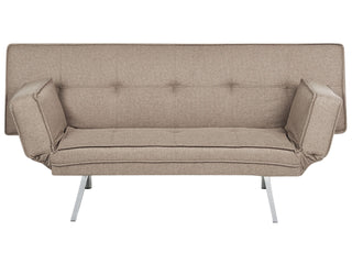 3 Seater Sofa Bed | Fabric | Brown | Armless Modern Design | Sofa In Store