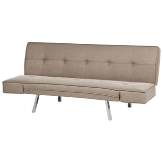 3 Seater Sofa Bed | Fabric | Brown | Armless Modern Design | Sofa In Store