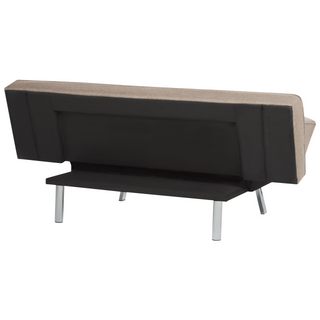 3 Seater Sofa Bed | Fabric | Brown | Armless Modern Design | Sofa In Store