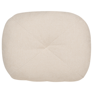 Sofa Pouffe Bed Beige Fabric Upholstery Single Sleeper Fold Out Chair Bed with Cushion Modern Design Beliani - Sofa In Store