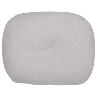 Sofa Pouffe Bed Light Grey Fabric Upholstery Single Sleeper Fold Out Chair Bed with Cushion Modern Design Beliani