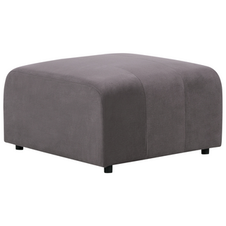 3 Seater Modular Sofa with Ottoman | Velvet | Dark Grey | Sectional Design | Modern Living Room - Sofa In Store