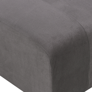 3 Seater Modular Sofa with Ottoman | Velvet | Dark Grey | Sectional Design | Modern Living Room - Sofa In Store