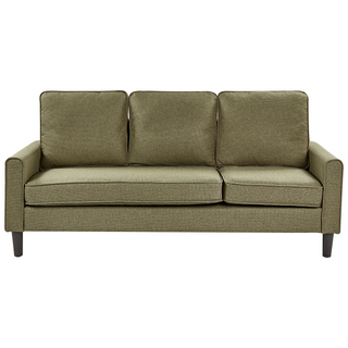 3-Seater Sofa with Ottoman Footstool | Upholstered Fabric | Green | Mid Century Design | Modern Collection - Sofa In Store