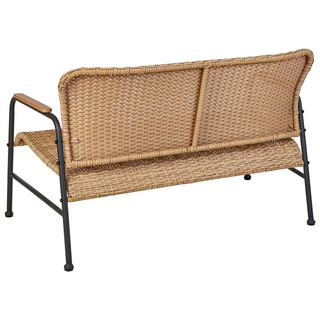 4 Seater Garden Sofa Set | Natural PE Rattan | Black | 2 Seater & 2 Armchairs | Coffee Table - Sofa In Store
