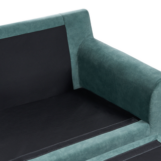 Corner Right Hand Sofa Teal Velvet Upholstery Wooden Legs Chaise Lounge Pillow Back Beliani