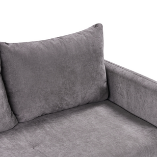 Sofa Bed Taupe Fabric 3 Seater Upholstery Cushions Modern Beliani - Sofa In Store