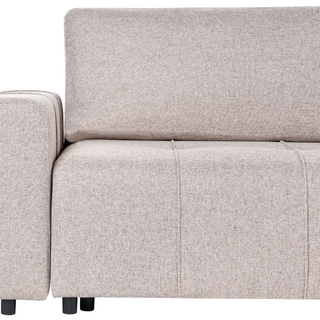 2 Seater Sofa Bed | Fabric Upholstery | Light Brown | Storage Compartment | Modern Style - Sofa In Store