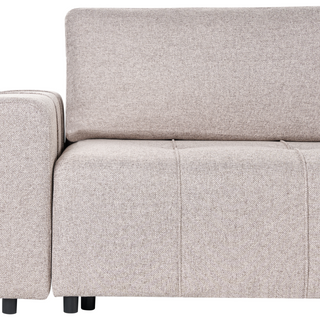 3 Seater Sofa Bed | Fabric | Light Brown | Storage & Thickly Padded | Modern Style - Sofa In Store