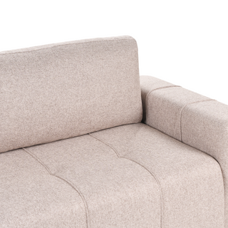 3 Seater Sofa Bed | Fabric | Light Brown | Storage & Thickly Padded | Modern Style - Sofa In Store