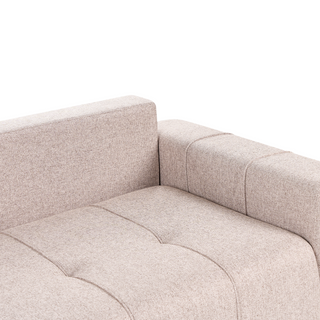 3 Seater Sofa Bed | Fabric | Light Brown | Storage & Thickly Padded | Modern Style - Sofa In Store