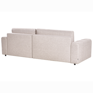 3 Corner Seater Sofa Bed | Fabric | Light Brown | Storage & Thick Padding | Modern Style - Sofa In Store