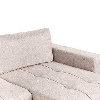 3 Corner Seater Sofa Bed | Fabric | Light Brown | Storage & Thick Padding | Modern Style - Sofa In Store