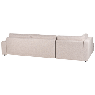 4 Corner Seater Sofa Bed | Fabric Upholstery | Light Brown | Storage & Thickly Padded | Modern Style - Sofa In Store