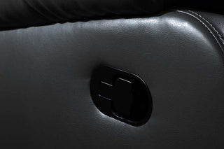 Valencia 1 Seater Black Leather Recliner Armchair – Modern Design - Sofa In Store