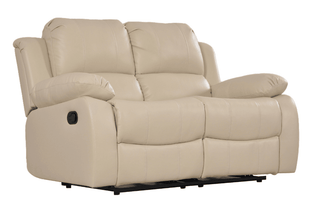 Valencia Cream Leather 2 Seater Recliner Sofa – Modern and Comfortable - Sofa In Store