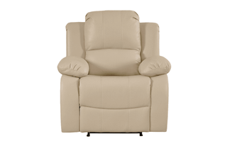 Valencia 2+1 Seater Cream Leather Recliner Sofa Set - Sofa In Store