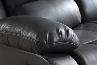 Valencia Grey Leather 2 Seater Recliner Sofa - Premium Comfort Design - Sofa In Store
