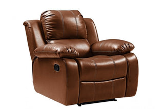 Valencia 2+1 Seater Sofa Set – Tan Leather Recliner Design - Sofa In Store