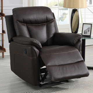 Vallejo Fabric Recliner Sofa Suite In Dark Brown - Sofa In Store