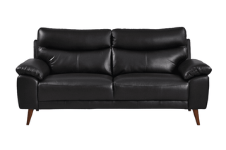 Vantage 3 Seater Sofa – Genuine Leather Black with Modern Design - Sofa In Store