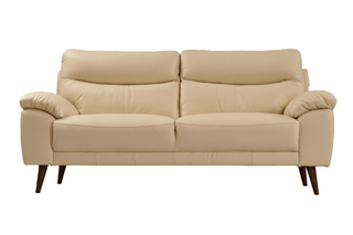 Vantage 3 Seater Sofa – Genuine Leather Cream with Modern Design - Sofa In Store